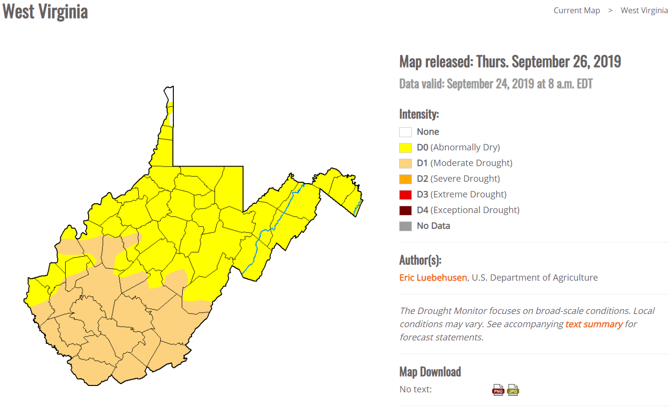 CITY OF BUCKHANNON » Upshur County experiencing abnormally dry weather; Buckhannon Water Plant