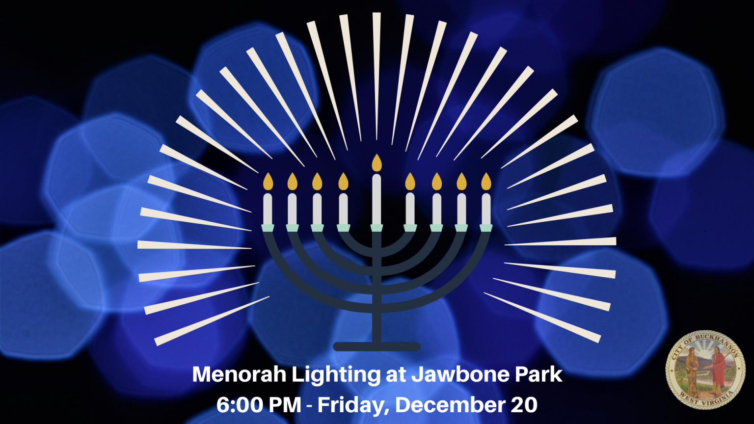 CITY OF BUCKHANNON » Lighting of the Menorah at Jawbone Park Mayor’s