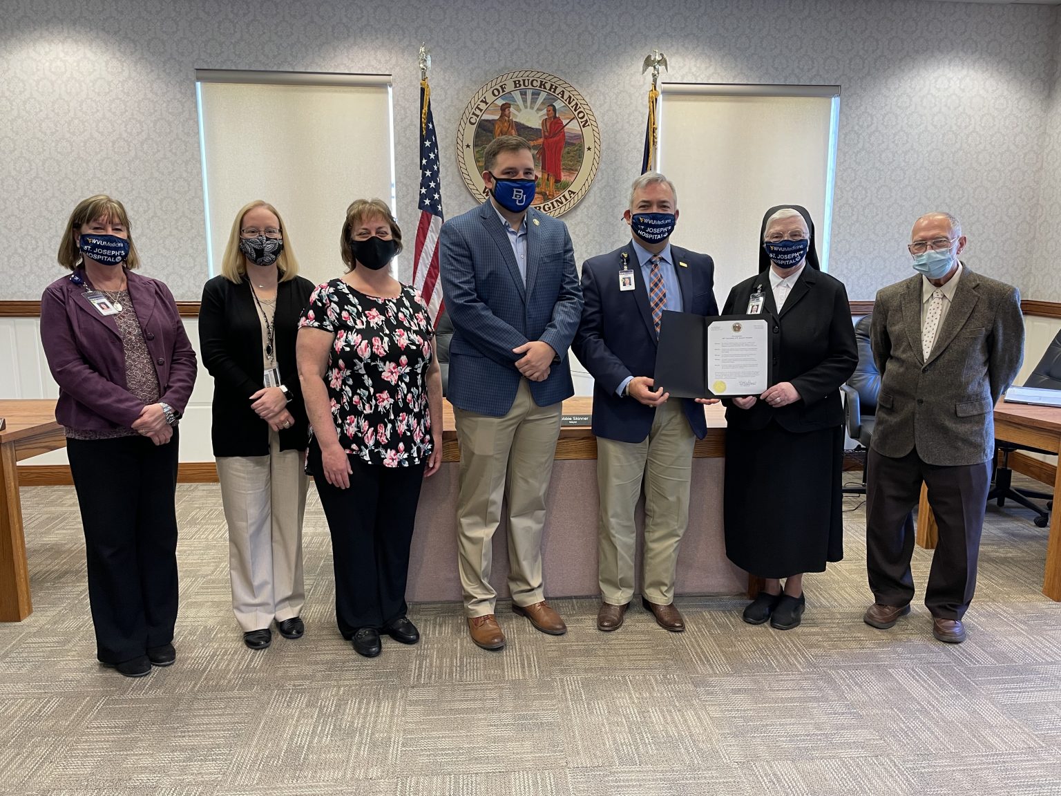 CITY OF BUCKHANNON » Mayor Skinner Honors St. Joseph’s Hospital during ...